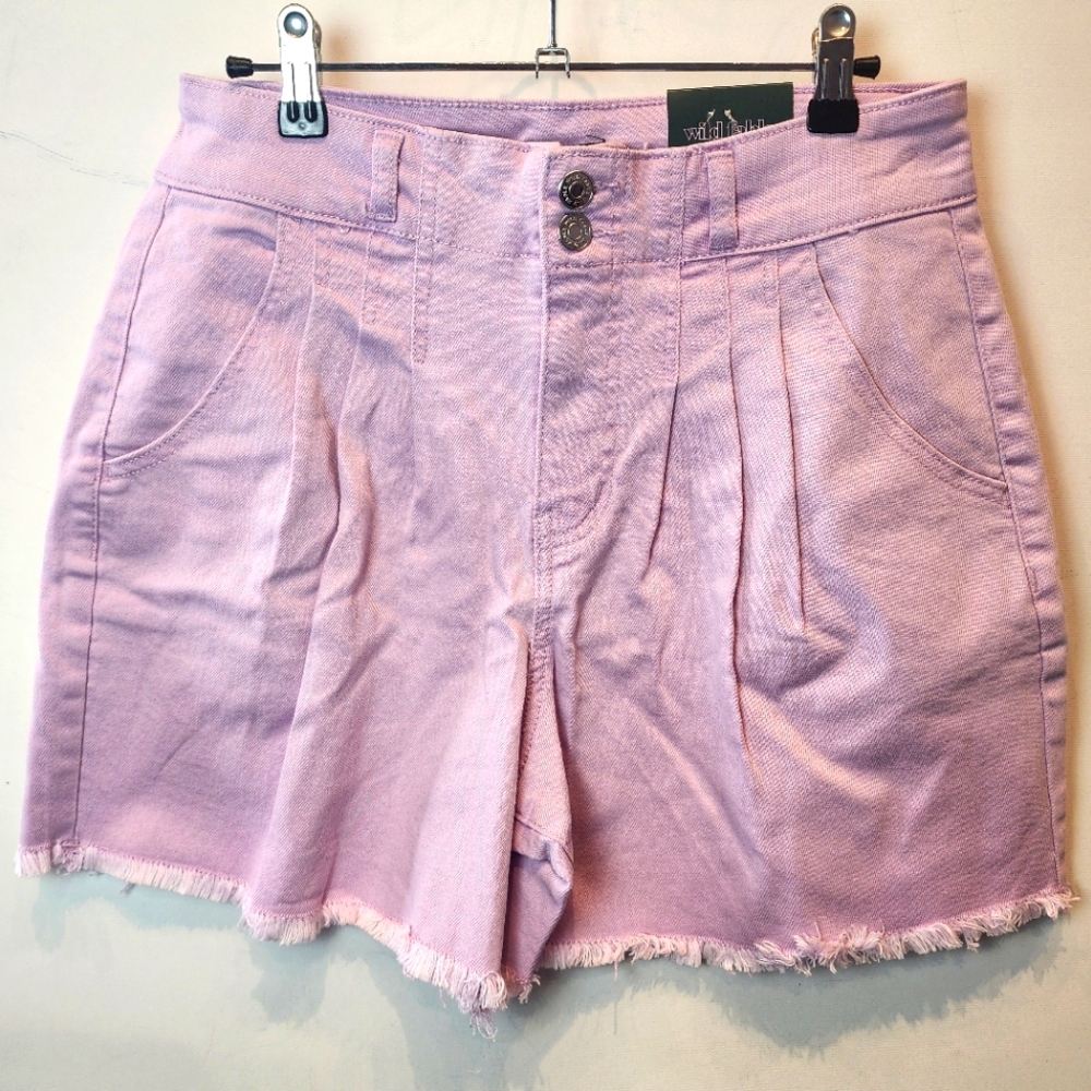 Wild Fable Vintage Style Highest‎ Rise A-Line Shorts Pink Lavender Size 8